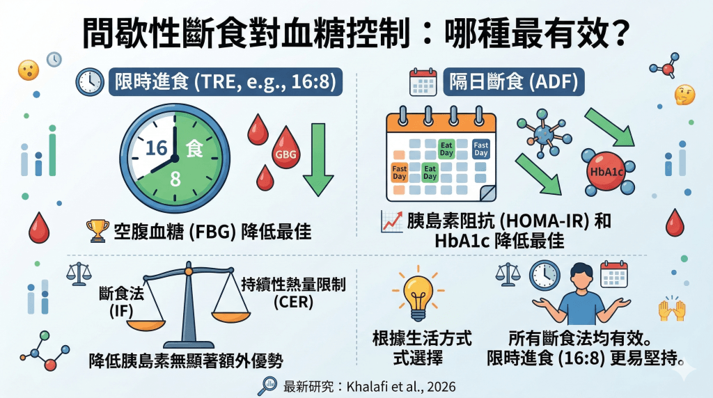 #間歇性斷食 #血糖控制 #168斷食 #隔日斷食 #胰島素阻抗 #健康減重