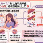 🌸 月經久久才來一次？別以為不痛不癢，小心「代謝與心血管」危機已經悄悄找上門！ 🚨