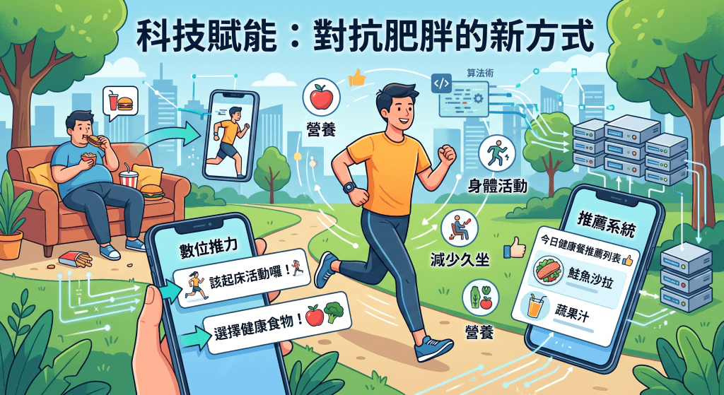 #數位健康 #預防肥胖 #推薦系統 #數位推力 #健康生活 #科技新知