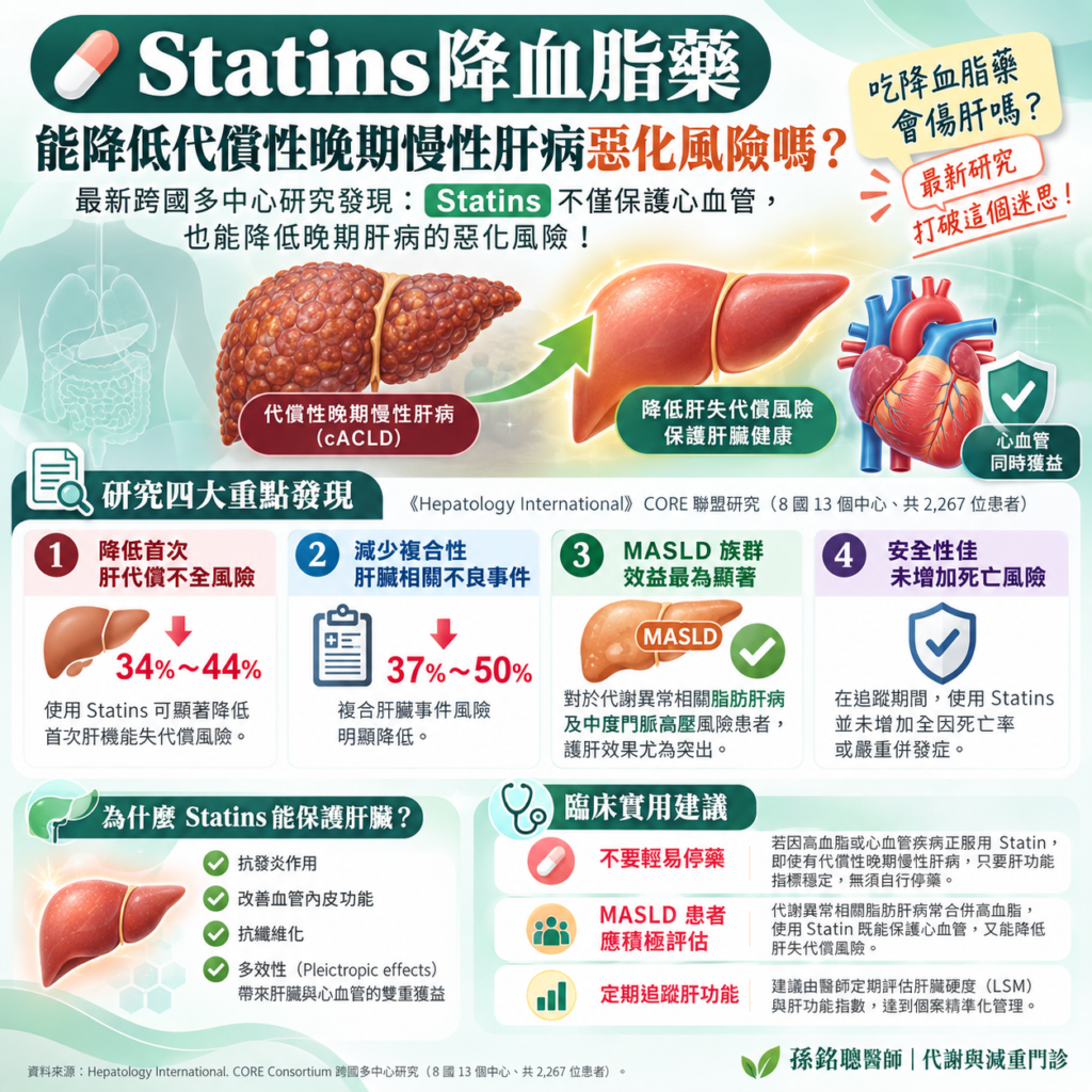 Statins降血脂藥